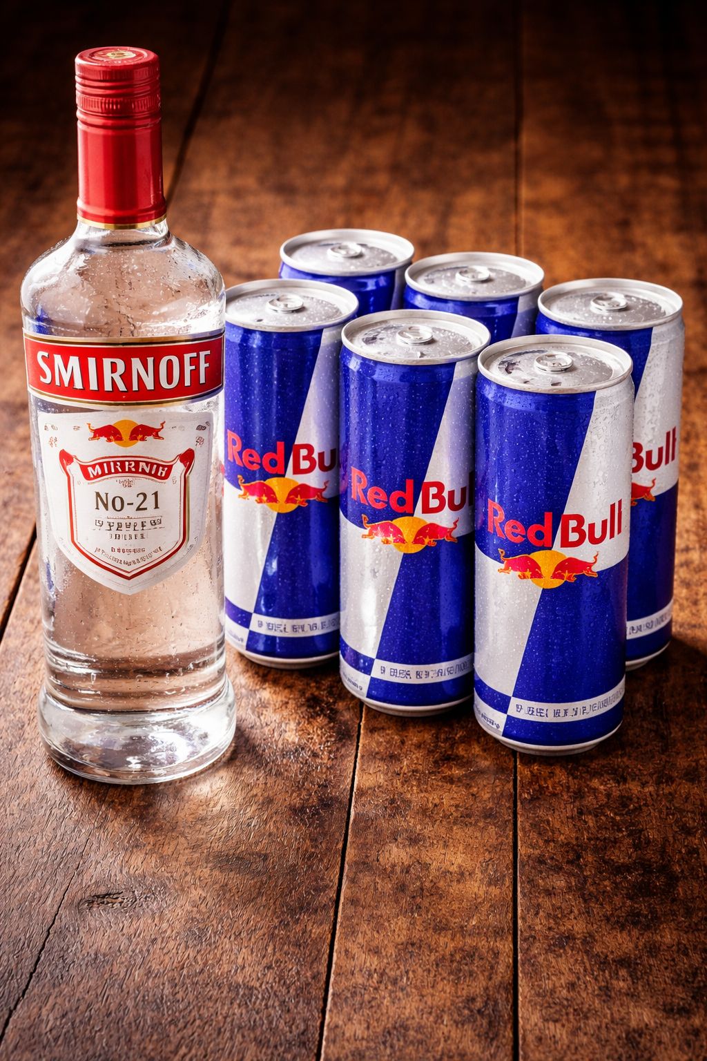 SMIRNOF + 6 RED BULL