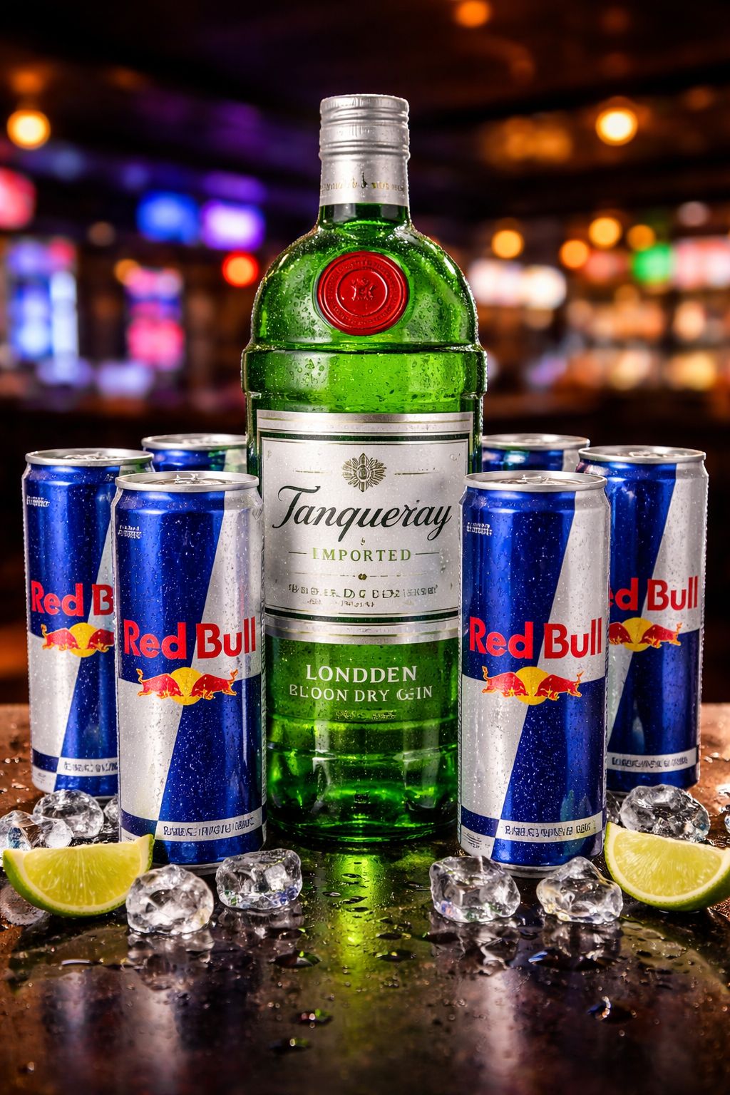GIN TANQUERAY + 6 RED BULL